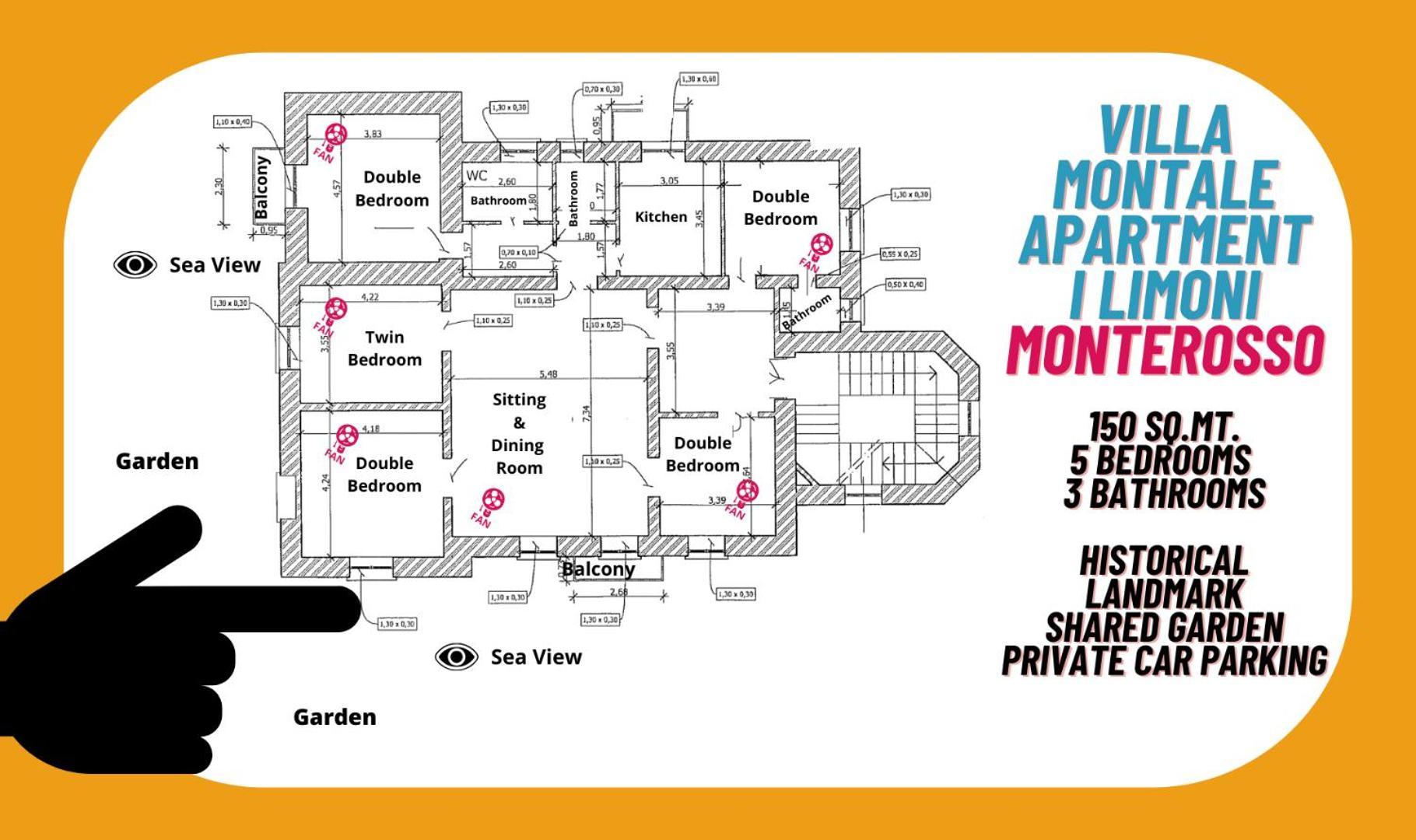 Villa Montale Apartment I Limoni Monterosso al Mare Ngoại thất bức ảnh