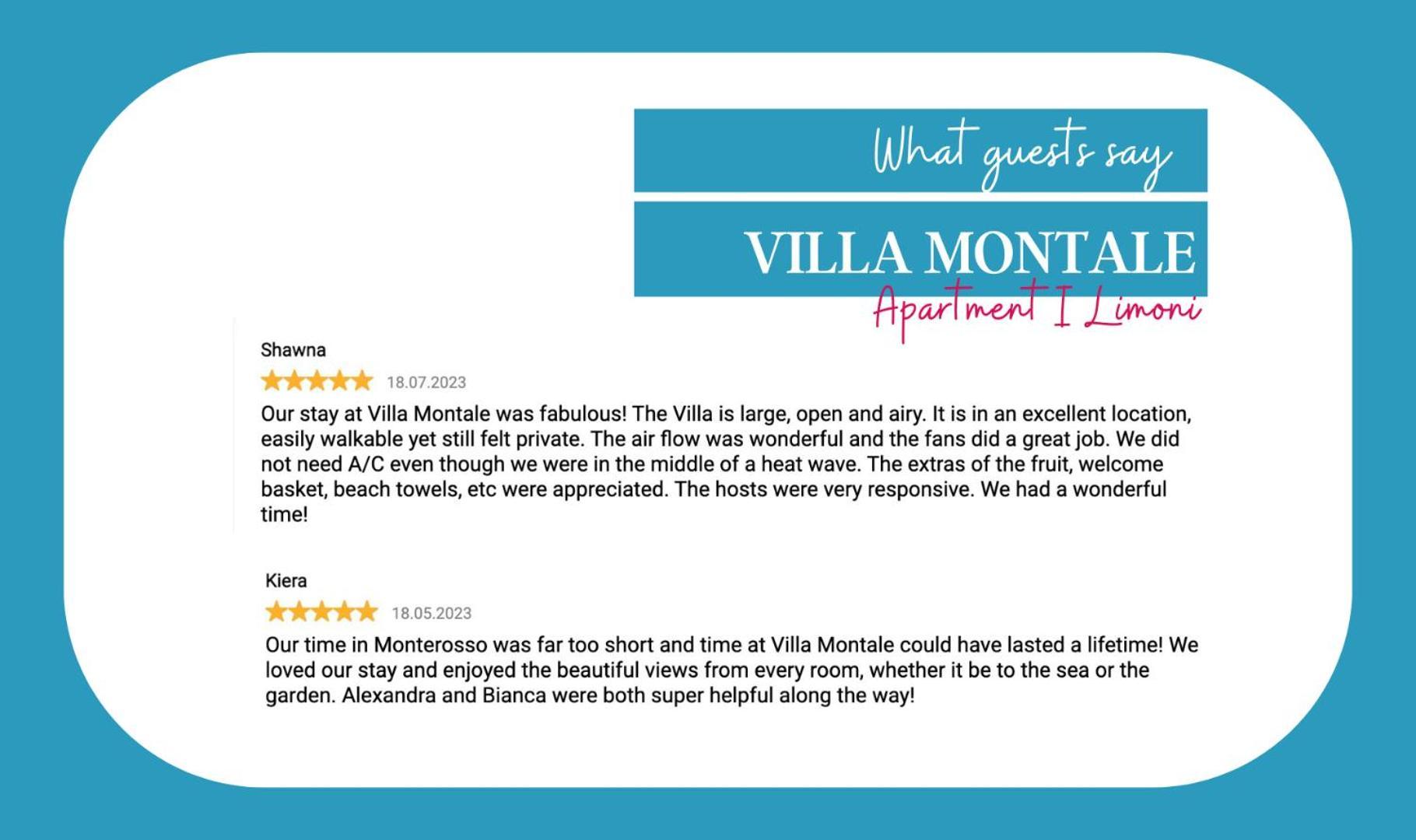 Villa Montale Apartment I Limoni Monterosso al Mare Ngoại thất bức ảnh